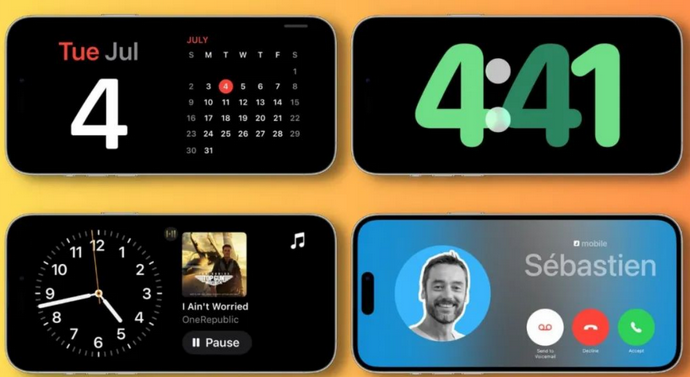 原阳苹果手机维修分享iOS17横屏充电待机显示有什么好处 